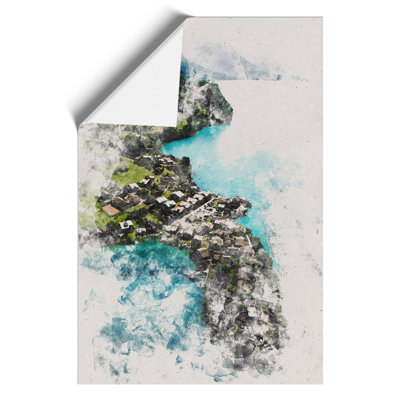 Over Grindelwald in Switzerland - Unframed Painting, 59cm H x 42cm W x 0.1cm D