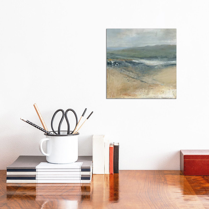 «Rolling Seaside I» par Carol Robinson, reproduction d'art sur toile tendue, H 12 po x l 12 po x P 0,75 po