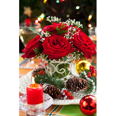 Christmas Arrangement - Photographie sur toile tendue