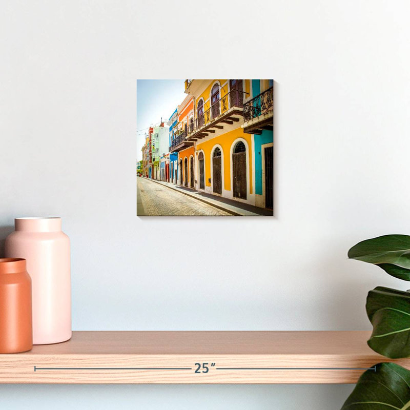 Nicci San Juan, maisons colorées, H 10 po x l 10 po