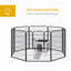 Petite cage à lapin en bois, cage à lapin / cochon d'Inde, avec toit ouvert et imperméable-359045199