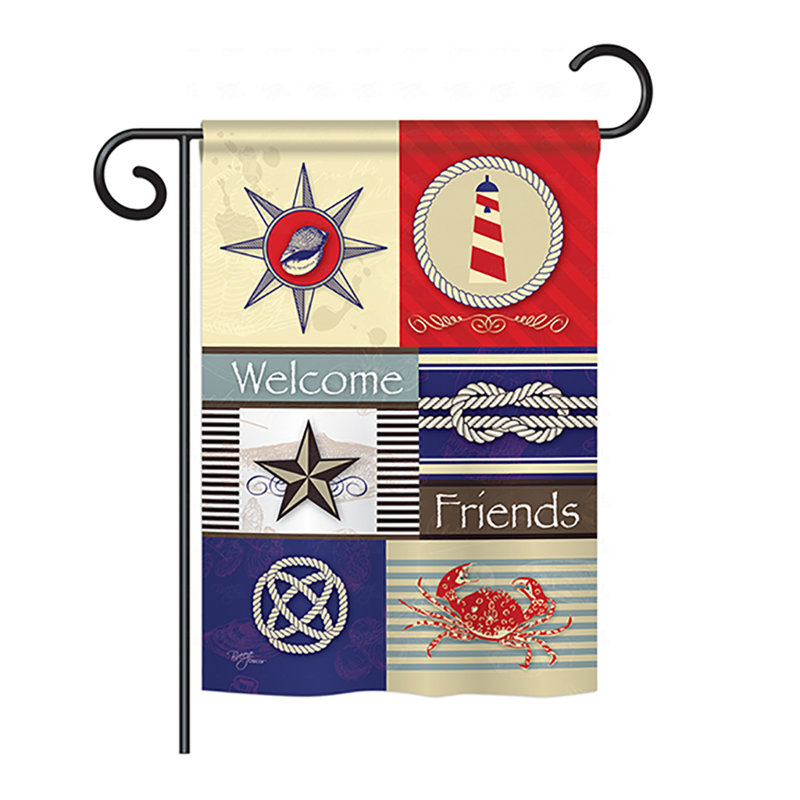 Drapeau de maison Kinlaw Shoreline Collage, H 18,5 po x l 13 po