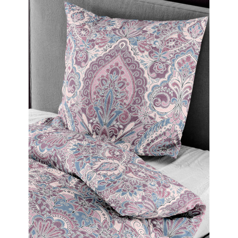 3846 Cotton Damask Duvet Cover Set with Pillow Shams