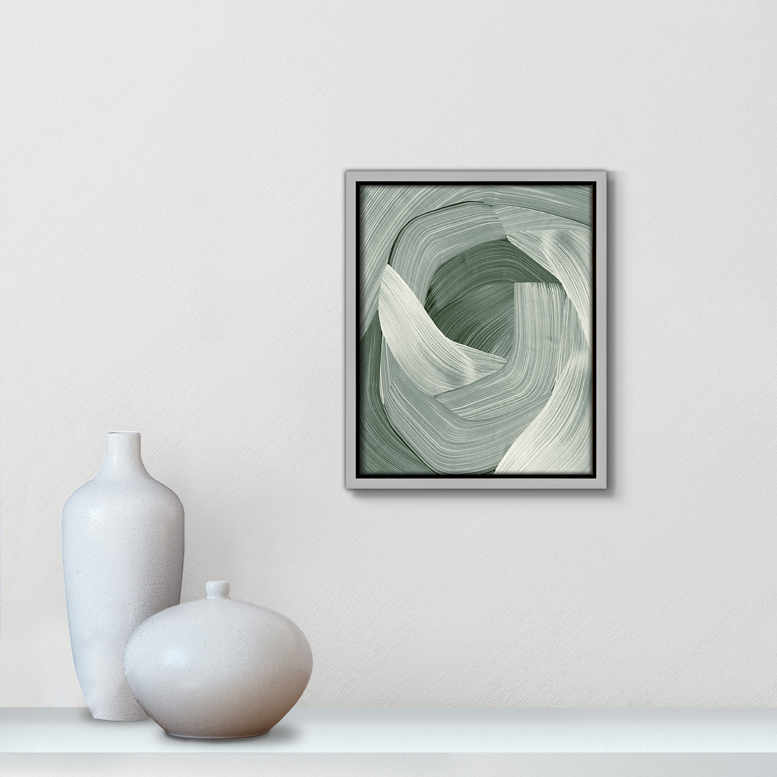 Wyn "Enriched Emerald" Print, 11.5" H x 9.5" W, Silver