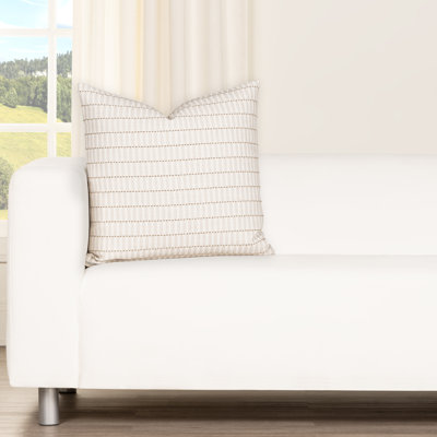 Sunbrella Inspired Linen Outdoor Throw Pillow