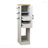 44" Gaming Console Storage Cabinet with Controller Hooks, White