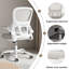 Chaise de bureau, chaise de bureau ergonomique en filet avec support lombaire, chaise de bureau d'ordinateur confortable avec roulettes à accoudoirs rabattables-1717231432-1717231431