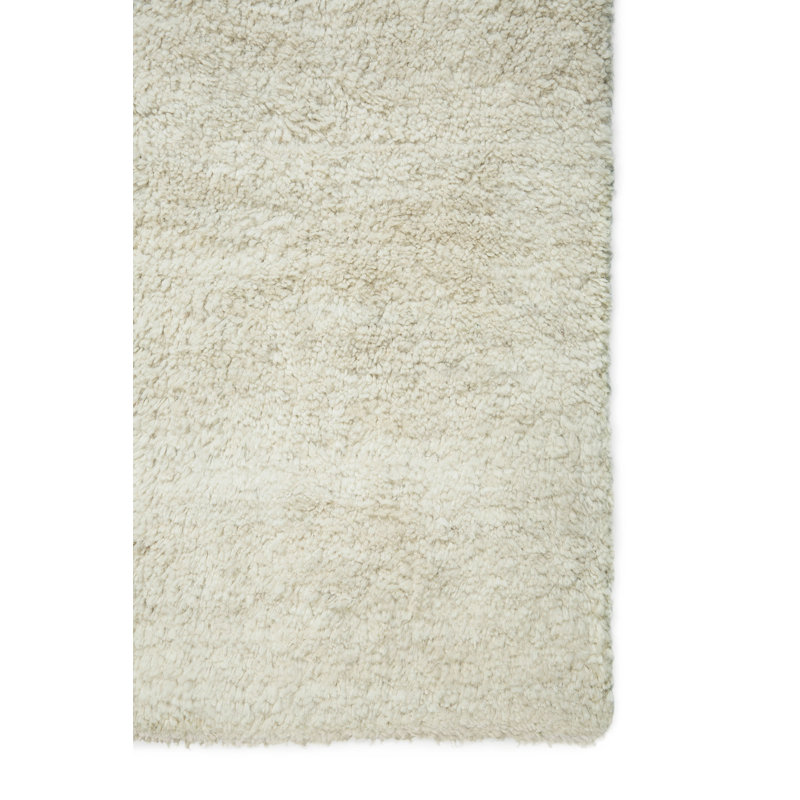 Essentials Wool Area Rug in Beige, Rectangle 8'2" x 11'5"