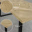 Julianna Oak Solid Wood Base Dining Table-980118351-980118341