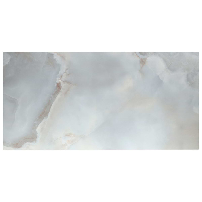 Jewel Onyx 24X48 Polished Porcelain Tile, Pearl