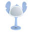 Miroir de maquillage portatif à DEL Stitch Ohana pour bureau, miroir de maquillage de voyage, base autoportante amovible