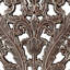 Ensemble de 2 décorations murales en bois sculpté vieilli-644907819