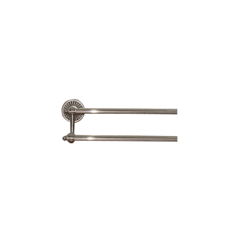 Tuscany Bath Double 26 1/2" Wall Mounted  Towel Bar, Brushed Satin Nickel