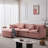 Modular Sectional Couch,Upholstered Soft Chenille Fabric Sofa,3 Seater With Ottoman L Shape Sofa-819305534