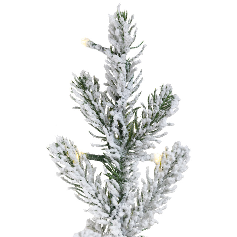 Real Touch™ Artificial Pine Christmas Tree with Lights, 6'