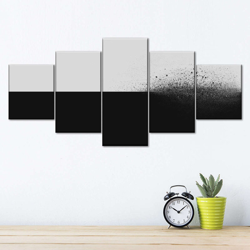 «Detachment On Canvas», ensemble de 5 pièces, H 34 po x l 74 po x P 1,25 po