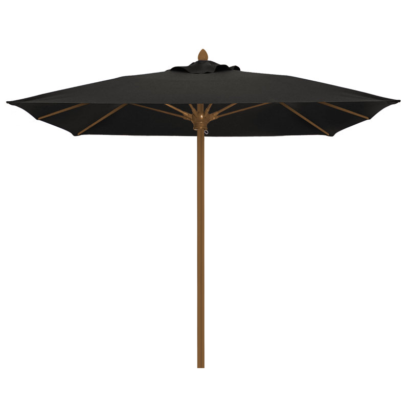 Parasol de marché carré 6 pi Prestige, Sunbrella® - noir, Bronze champagne