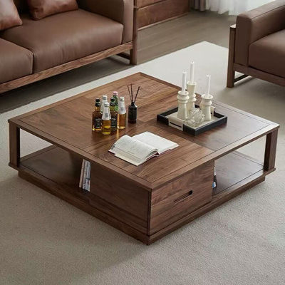 Modern living room square coffee table by Wu