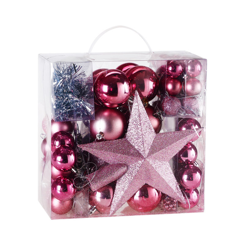 20cm Astrology & Stars Bauble, Pink