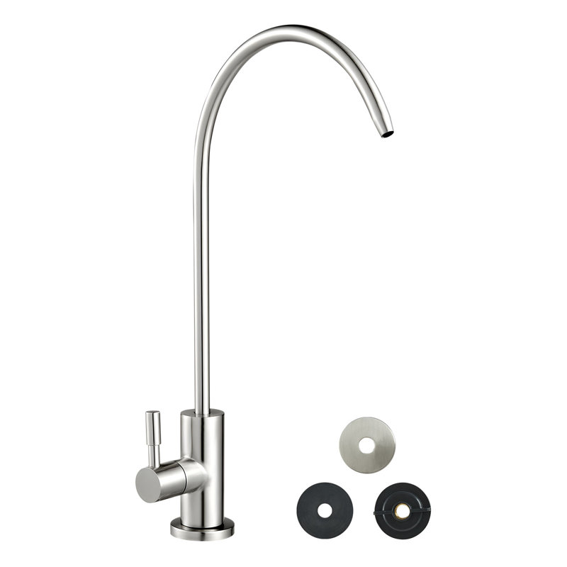 Robinet filtrant pour eau potable sans plomb à osmose inversée, Nickel brossé