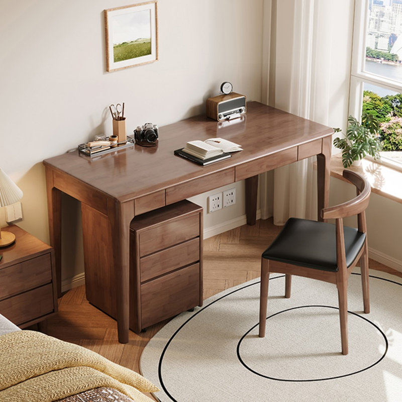 Bureaux rectangulaires en bois massif, Noyer, H 29,53 po x l 47,24 po x P 23,62 po