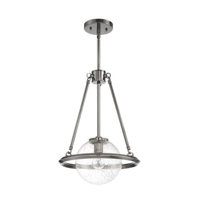 Luminaire suspendu bol unique à 1 lumière