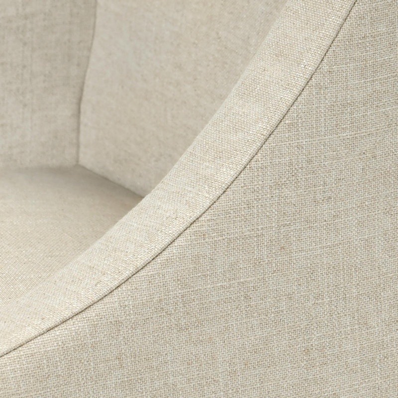 Seneca Upholstered Dining Chair, French Beige Basketweave