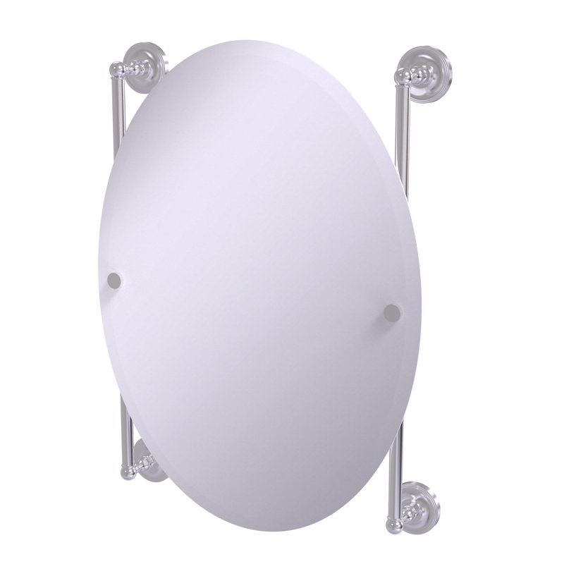 Miroir murale Alcott, Chrome satiné
