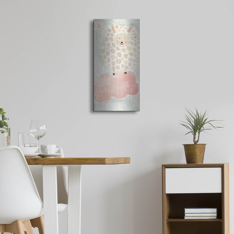 «Counting Sheep No 1» par Natalie Timbrook, art mural en métal, H 24 po x l 12 po