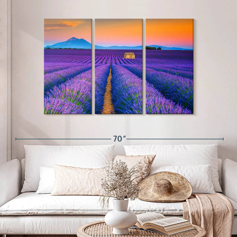 Alvord superbe champ de lavande Valensole, H 32 po x l 50 po