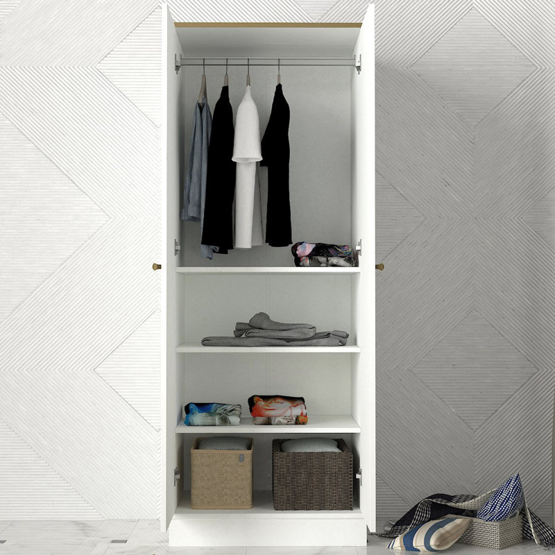 Ormes 2 Door Manufactured Wood Wardrobe