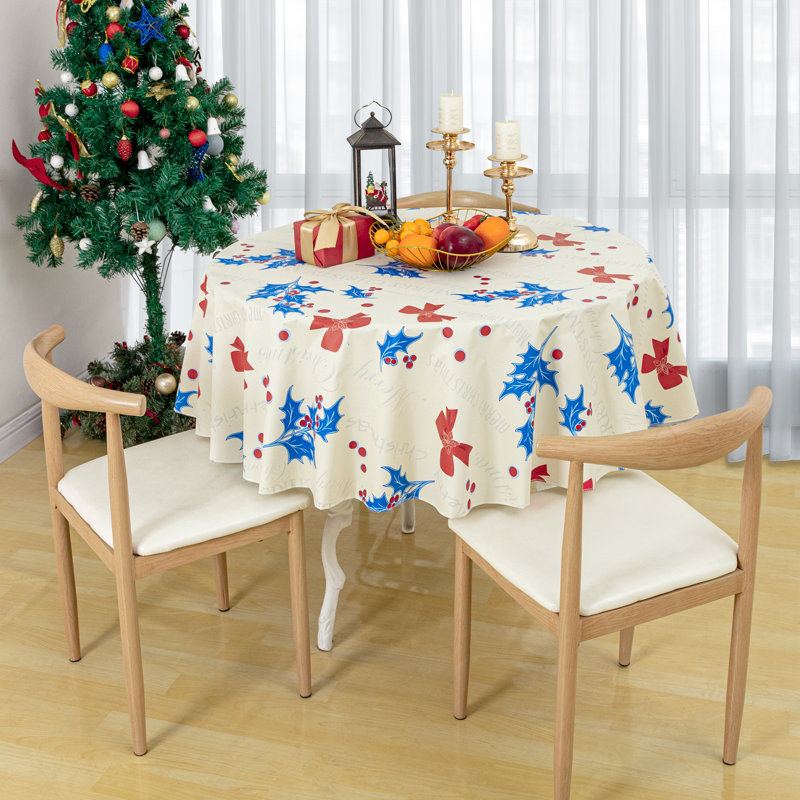 Nappe en vinyle Christmas, L 60 po