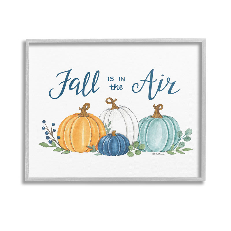 «Fall In The Air Pumpkins», estampe numérique par Deb Strain, Estampe numérique Farmhouse, H 11 po x l 14 po