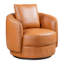 Fauteuil pivotant en cuir Dylan