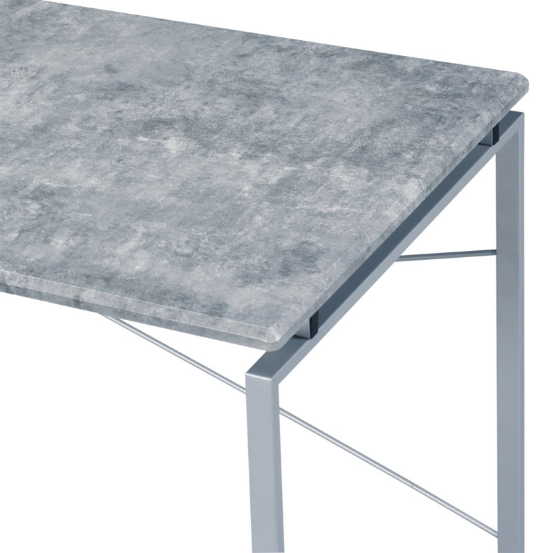 Bureau d'écriture Jurgen, Gris/argent