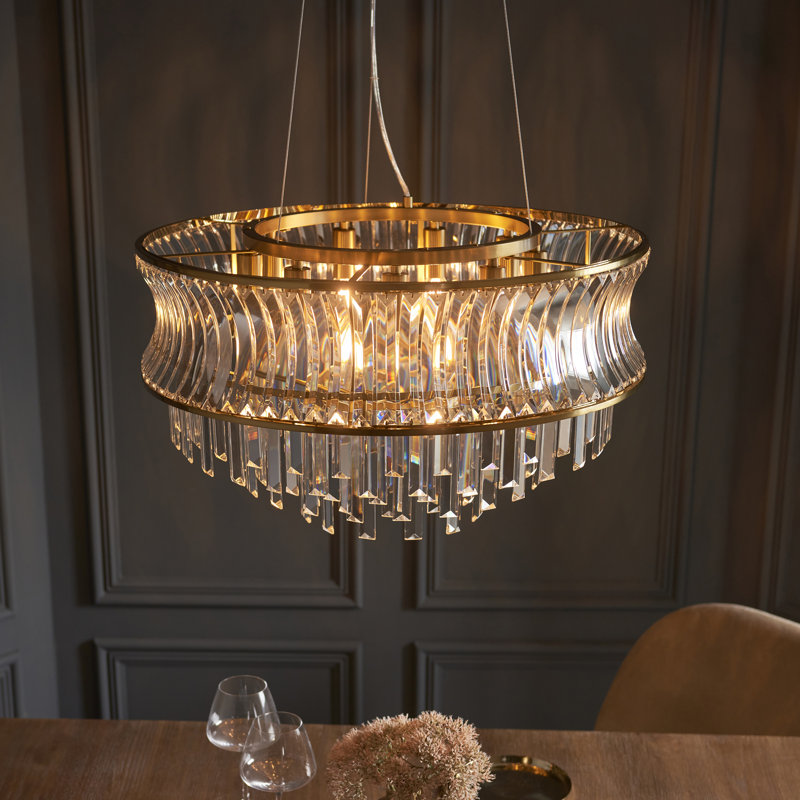 Annalysa 9 - Light Unique/Statement Chandelier, Warm Brass