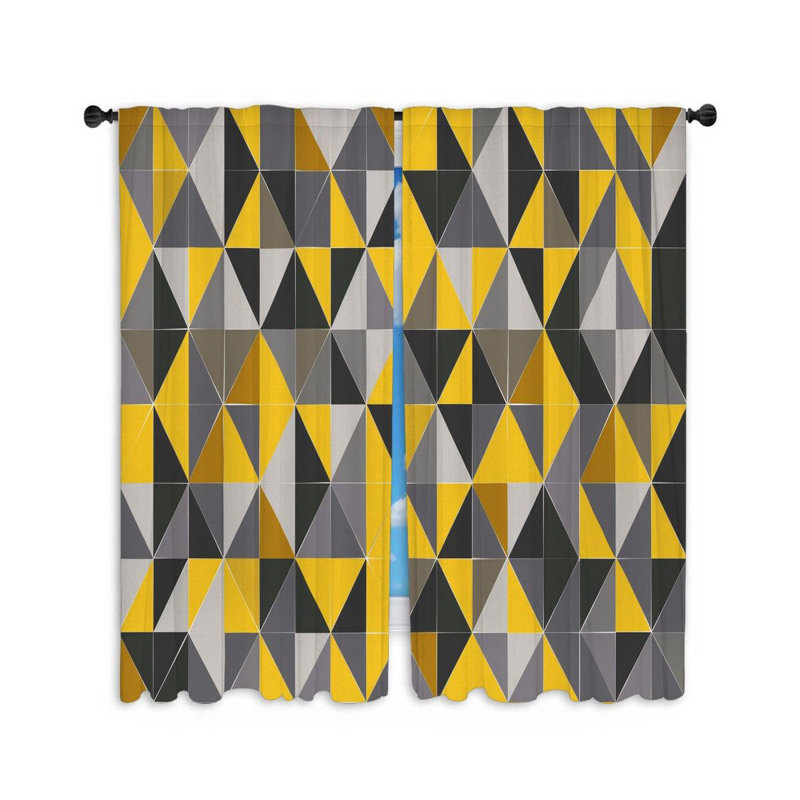 Plain Weave Muslin Room Darkening Curtain Pair, 20" W x 54" L
