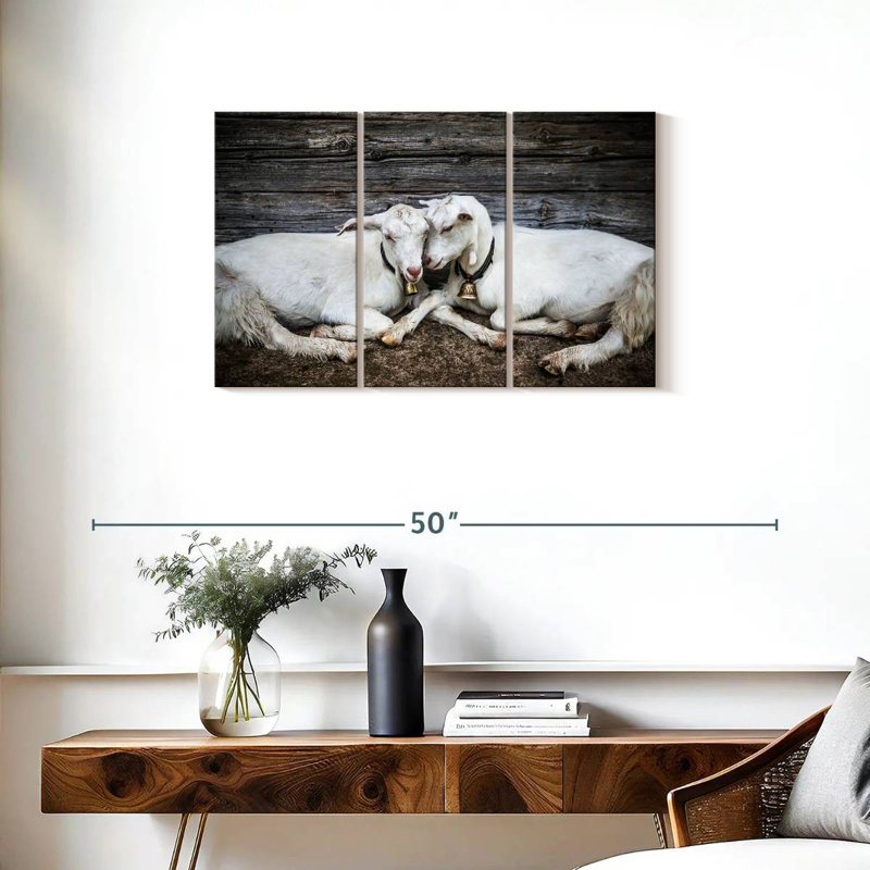 Brampt Goat Love, 20" H x 33" W