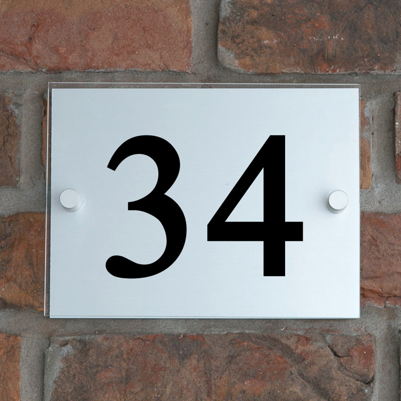 Champy 15cm H Plastic House Number, 34