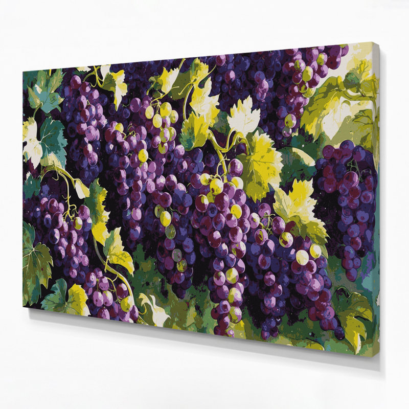 Art mural sur toile mauve, H 11 po x l 14 po