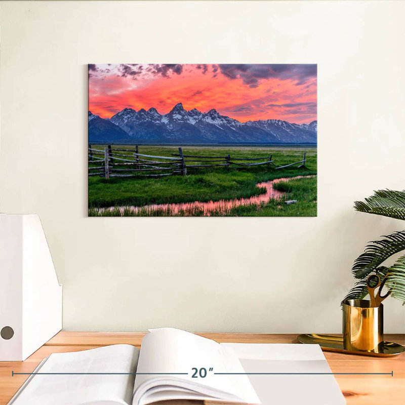 Alvord Grand Teton Sunset, H 8 po x l 12 po