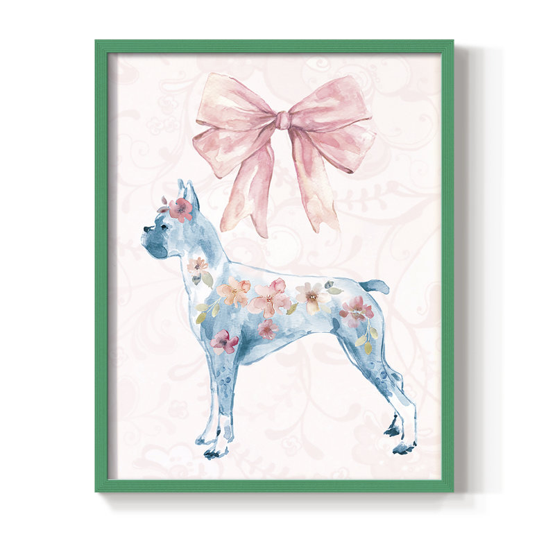 Sassy Lassie, reproduction encadrée - bois massif, H 30 po x l 24 po, Vert