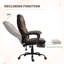 Fauteuil Big and Tall en brun foncé