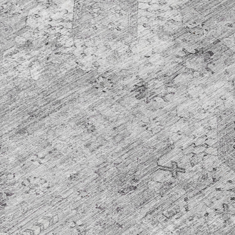 Machine Washable Indoor/Outdoor Chantille ACN2809 Global Rug, Silver, 10' x 14'