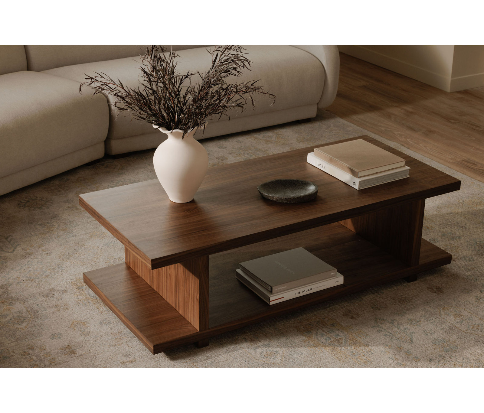 Annora Walnut Coffee Table