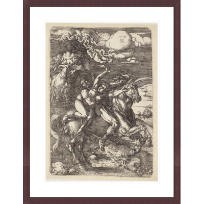 Abduction of Proserpine on a Unicorn by Albrecht Dürer -Framed Giclee Print