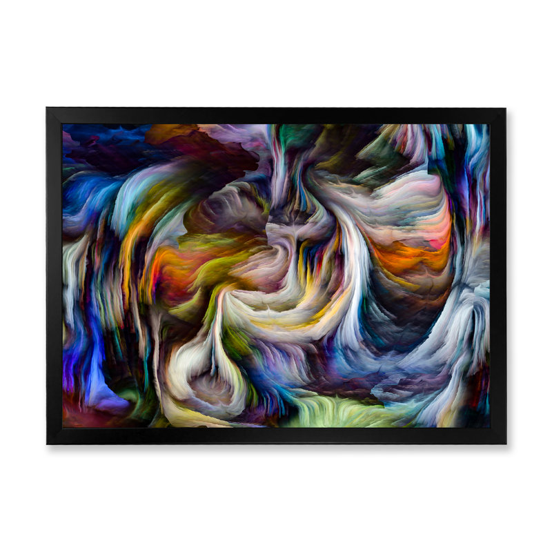 «Liquide Art Series Abstract», reproduction sur toile encadrée, Cadre photo noir, H 8 po x l 12 po x P 1 po