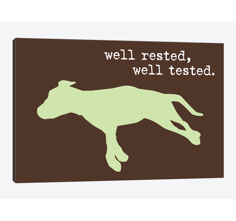 «Well Rested I», impression sur toile, H 26 po x l 40 po x P 1,5 po, Pas de tapis, Toile tendue