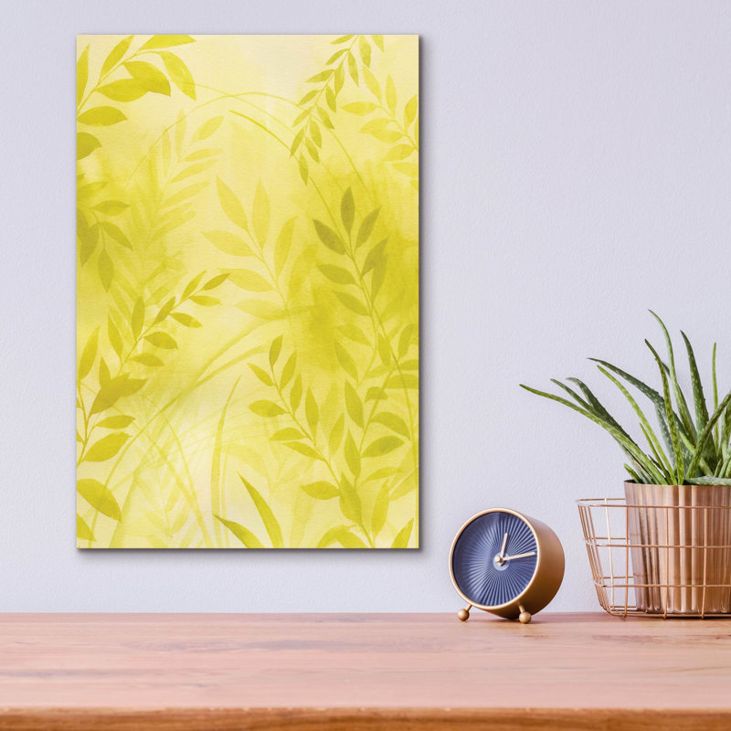 Art mural en verre acrylique épique «Gilded Shadows 1» par Grace Popp, 12 po x 16 po