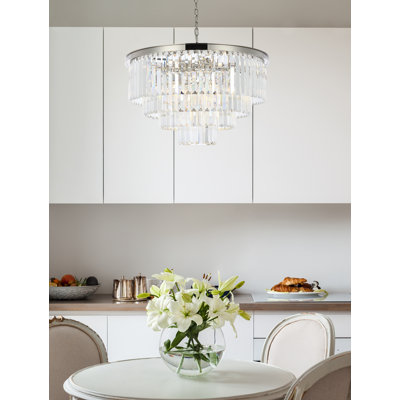 Lustre à niveaux unique 17 lumières Yazmin